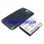 Аккумулятор для Samsung Galaxy Note II LTE 32GB Усиленный с черной крышкой 6200 mAh
